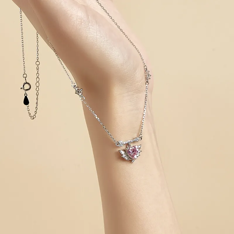 CLARKIA FLOWER 925 Sterling Silver Necklaces Women's-2