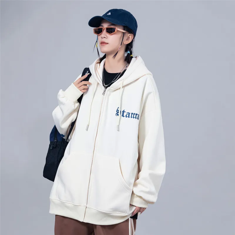 XINGJIZHE Casual Cardigan Sweatshirt Unisex-3
