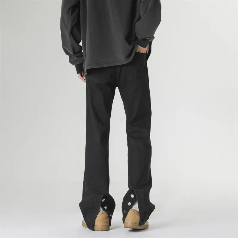 XINGJIZHE Jeans Unisex Yellow Mud-11