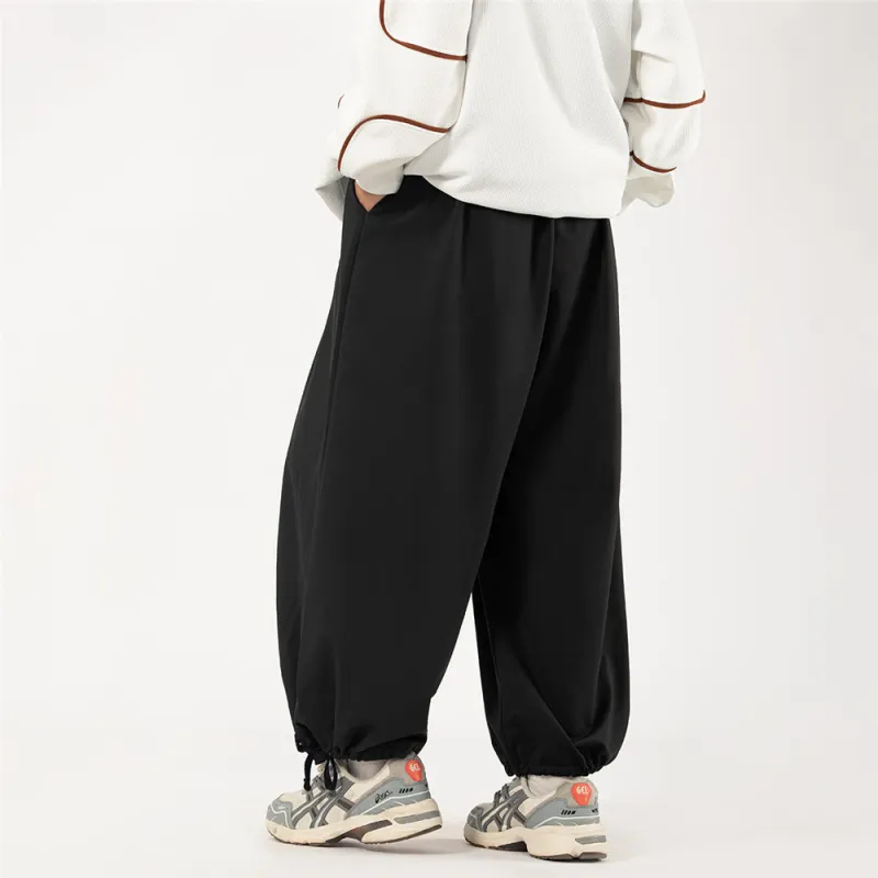 Knitted Sweatpants Unisex Black-6