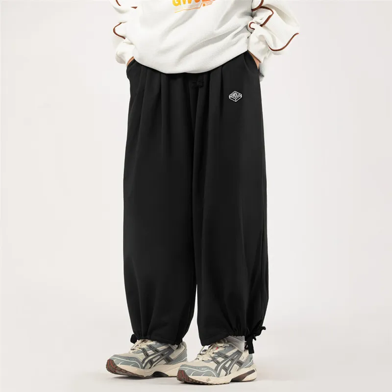 Knitted Sweatpants Unisex Black-4