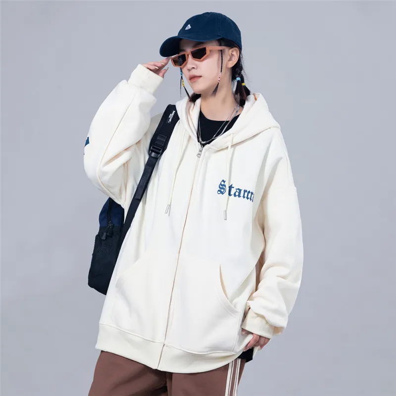 XINGJIZHE Casual Cardigan Sweatshirt Unisex-2