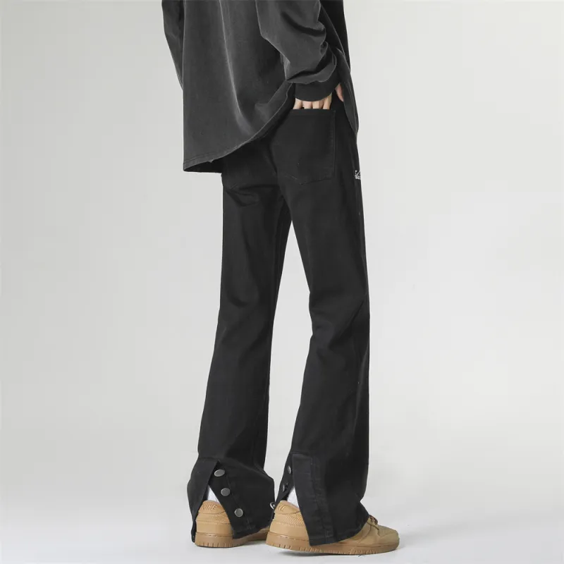 XINGJIZHE Jeans Unisex Yellow Mud-10