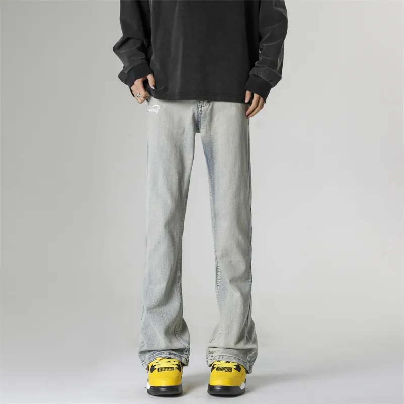 XINGJIZHE Jeans Unisex Yellow Mud-0