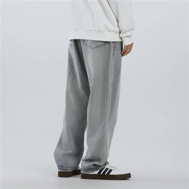 XINGJIZHE Jeans Unisex Vintage Blue-6