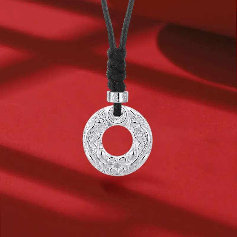 IBELOVE 999 Fine Silver Sterling Silver Necklaces Unisex-1