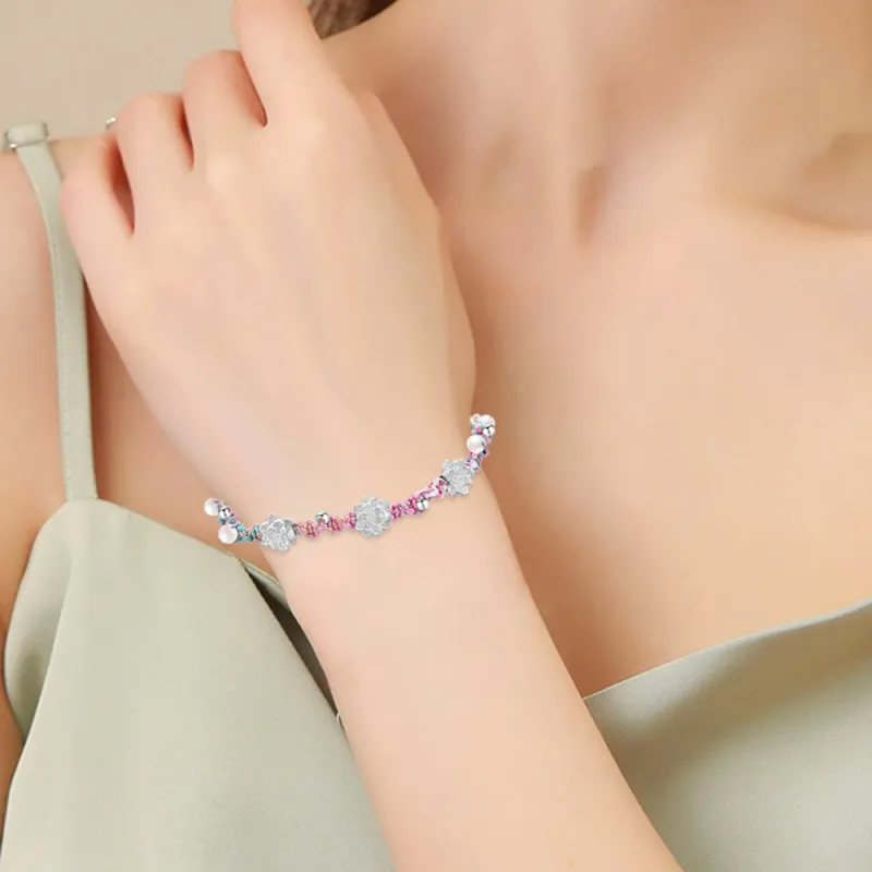 IBELOVE S999 Fine Silver Hand Rope Women's-1
