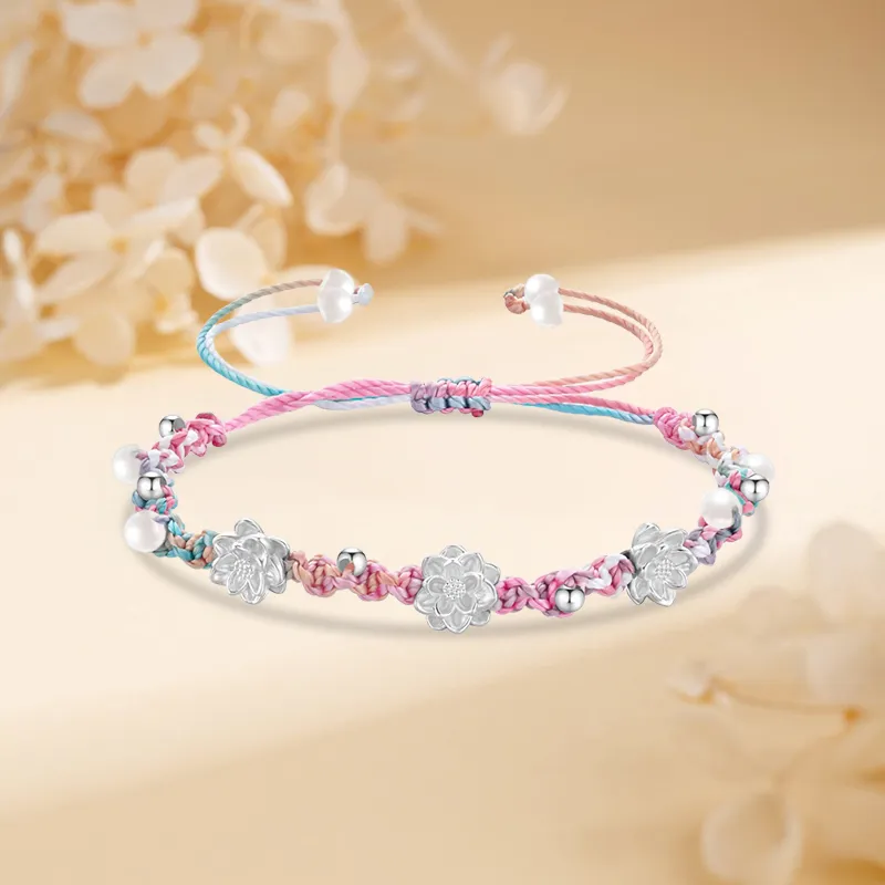 IBELOVE S999 Fine Silver Hand Rope Women's-3