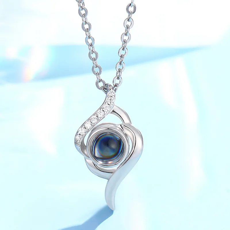 LOVE WHEEL S925 Silver Necklaces Women's-1
