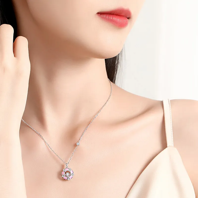LOVE WHEEL S925 Silver Necklaces Women's-1