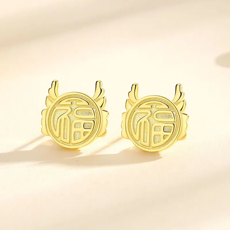 LOVE WHEEL S925 Stud Earrings Women's-3
