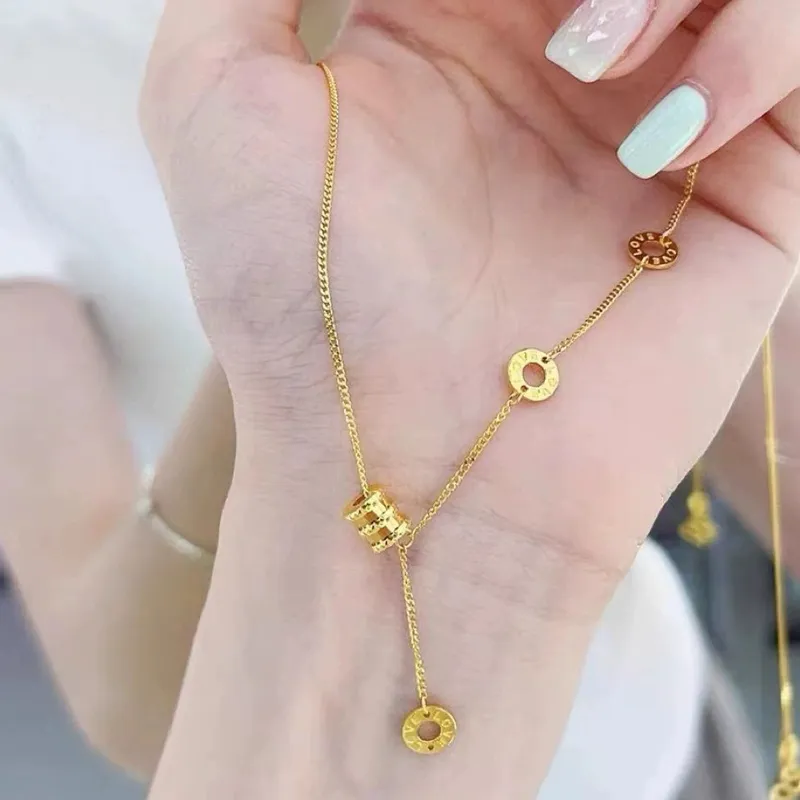 LOVE WHEEL Alloy Necklaces Women's-4