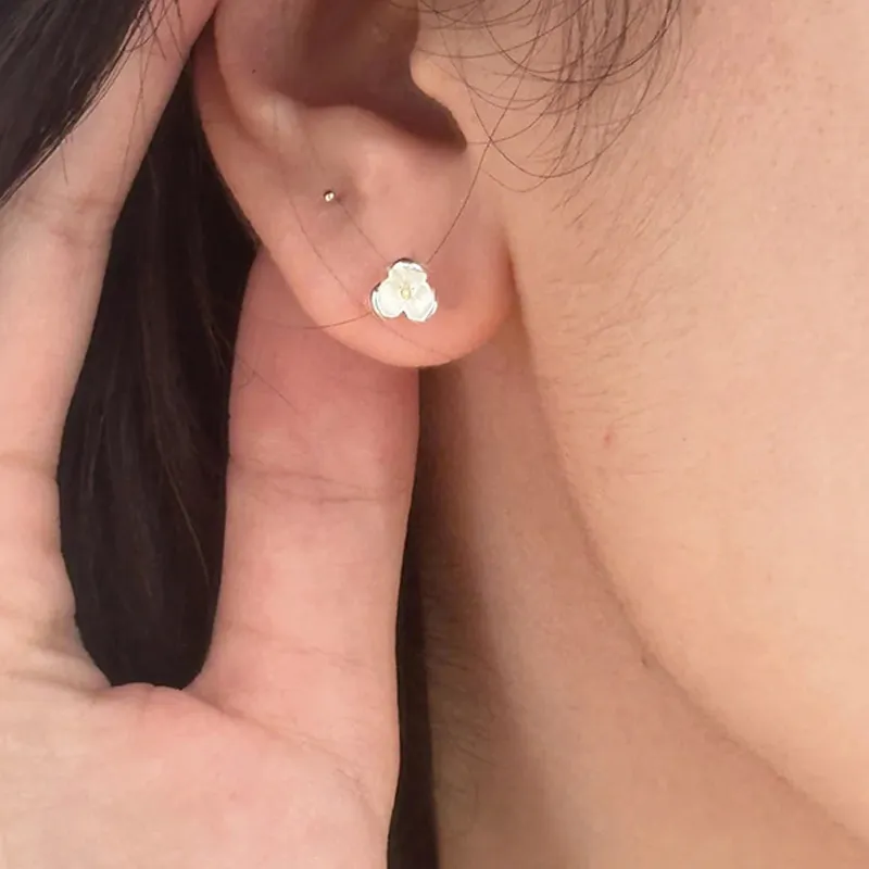 LOVE WHEEL S925 Silver Stud Earrings Women's-1