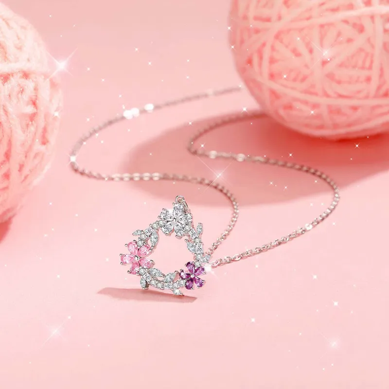 LOVE WHEEL S925 Silver Necklaces Women's-2