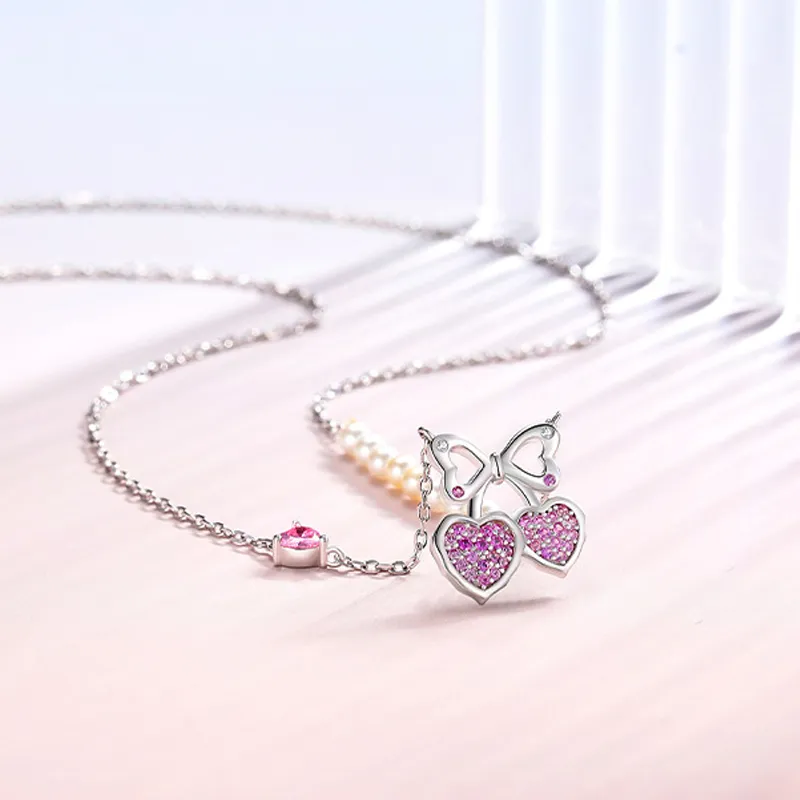LOVE WHEEL S925 Silver Necklaces Women's-3
