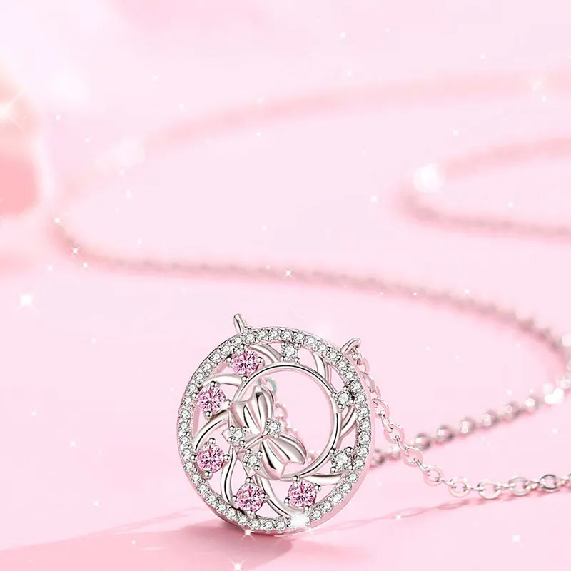 LOVE WHEEL S925 Silver Necklaces Women's-2