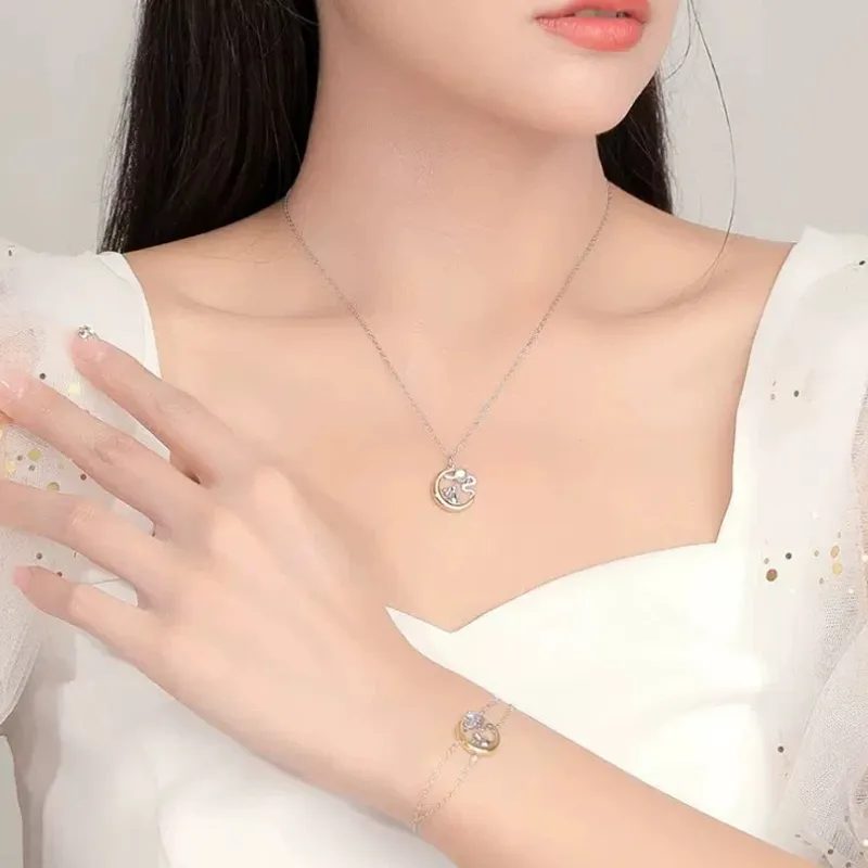 LOVE WHEEL S925 Silver Necklaces Women's-1