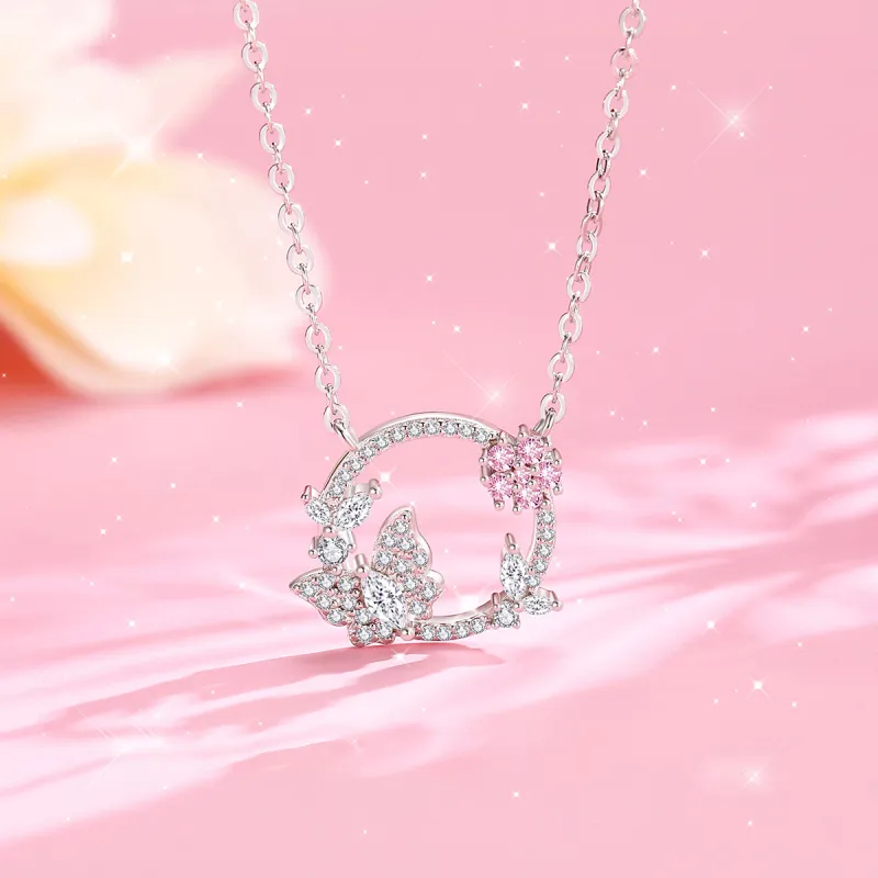 LOVE WHEEL S925 Silver Necklaces Women's-1