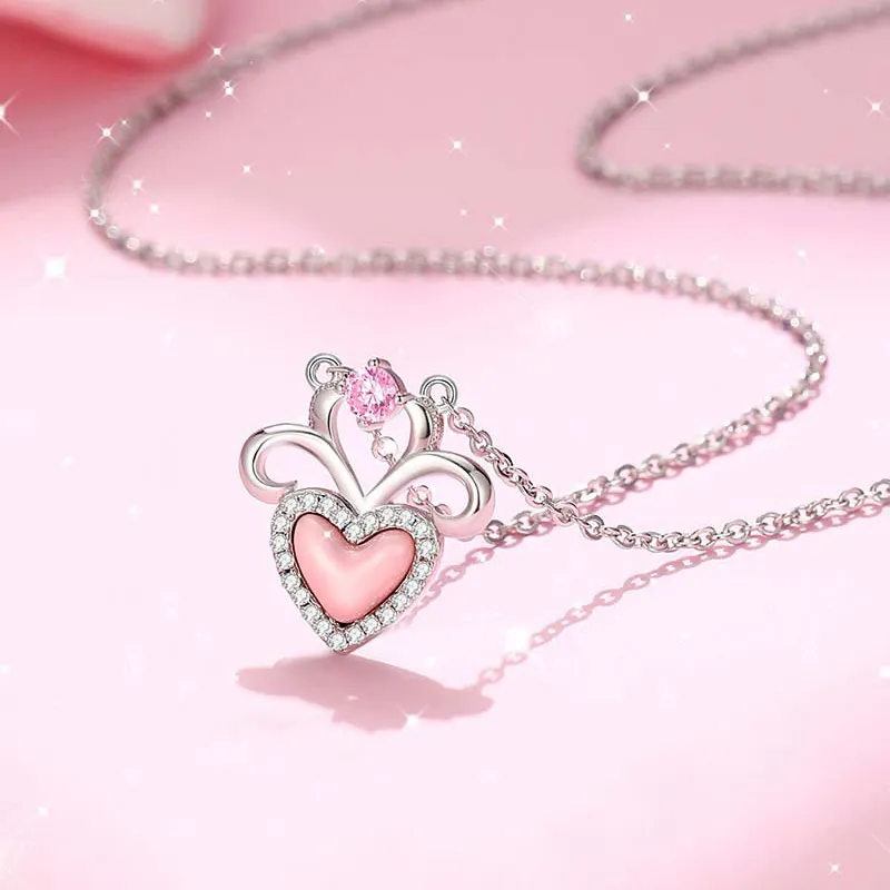 LOVE WHEEL S925 Silver Necklaces Women's-2