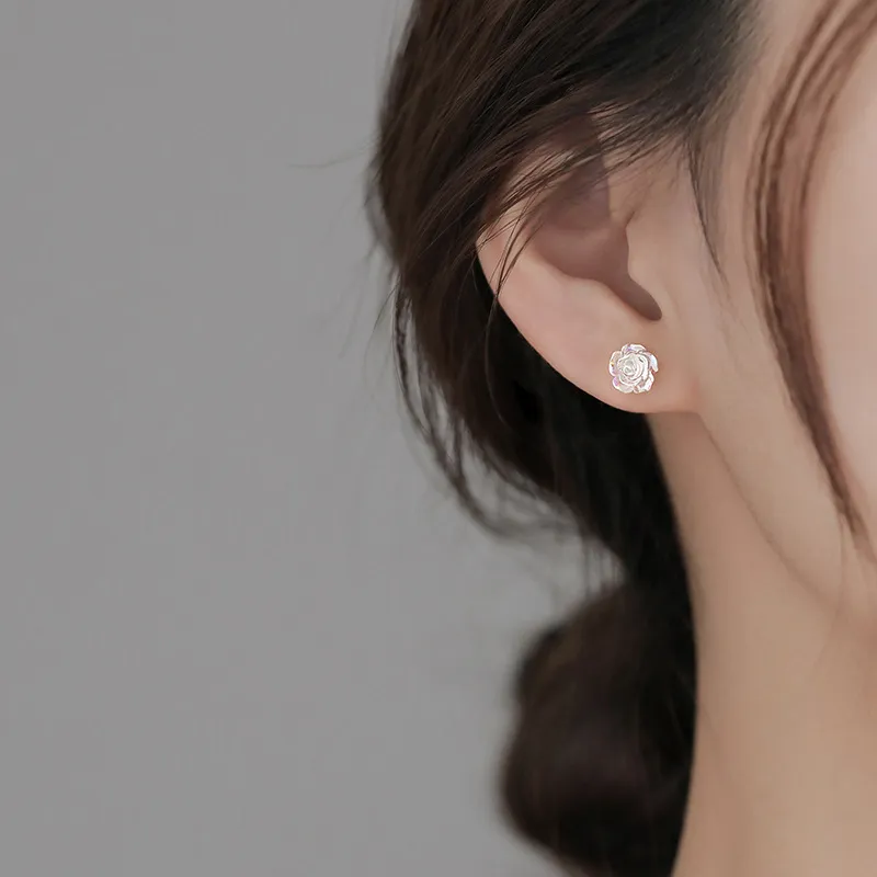 LOVE WHEEL S925 Silver Stud Earrings Women's-1