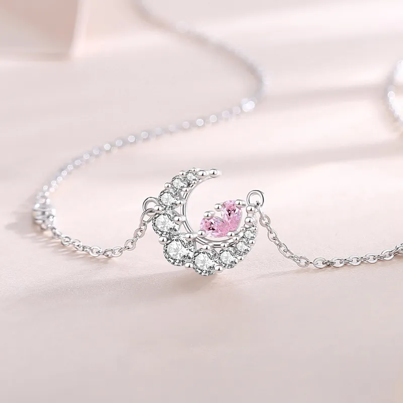 LOVE WHEEL S925 Silver Necklaces Women's-4