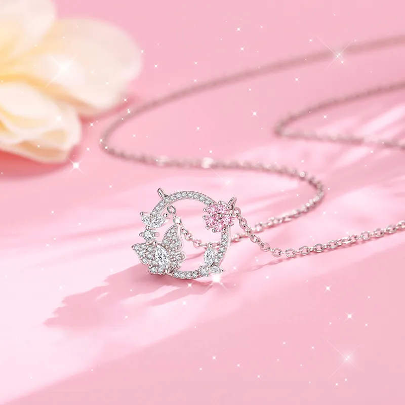 LOVE WHEEL S925 Silver Necklaces Women's-3