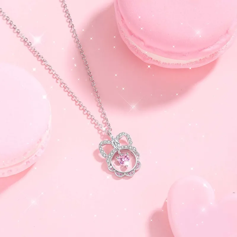 LOVE WHEEL S925 Silver Necklaces Women's-3
