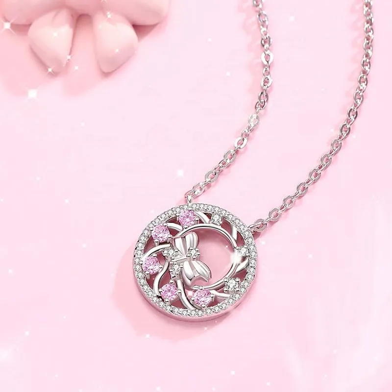 LOVE WHEEL S925 Silver Necklaces Women's-3
