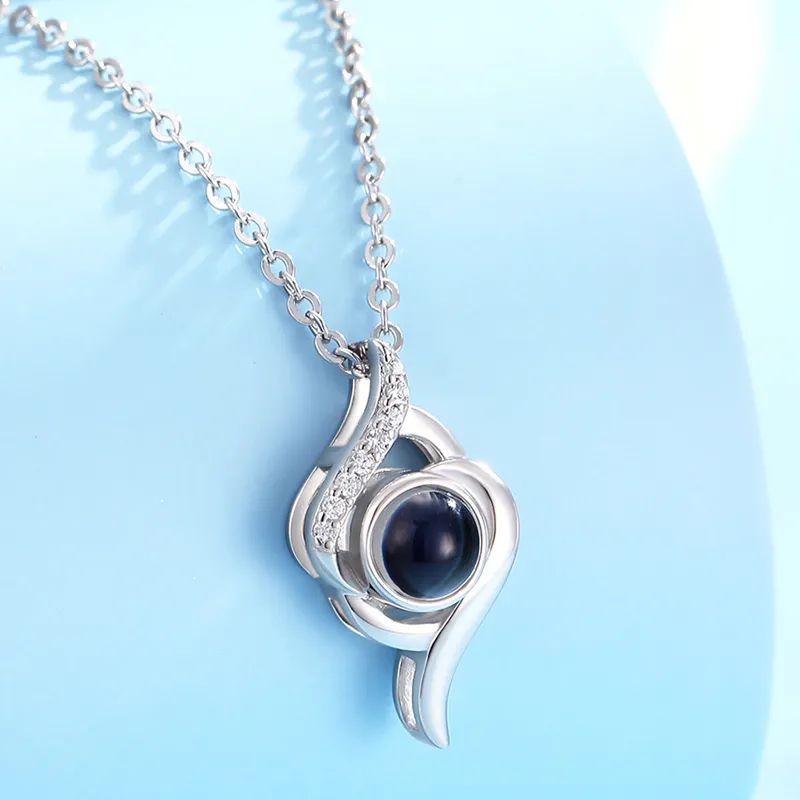 LOVE WHEEL S925 Silver Necklaces Women's-3