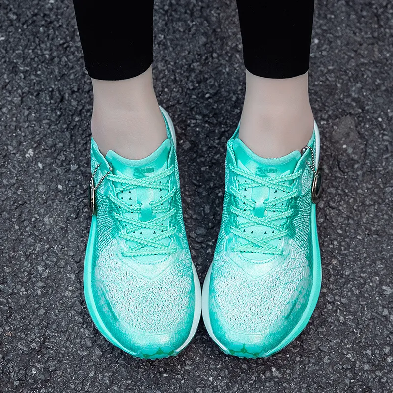 Kinglake Slip Resistant Cushioning Low Top Running Shoes Unisex Mint Green-5