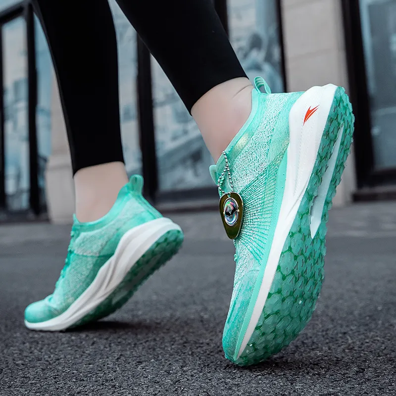 Kinglake Slip Resistant Cushioning Low Top Running Shoes Unisex Mint Green-4