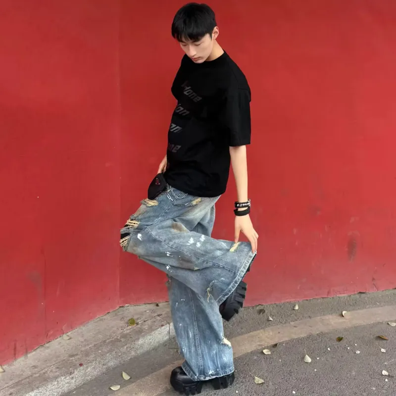 DJ.SPIRIT Jeans Unisex Blue-1