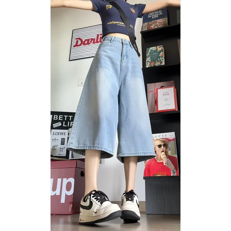 DJ.SPIRIT Denim Shorts Unisex-14