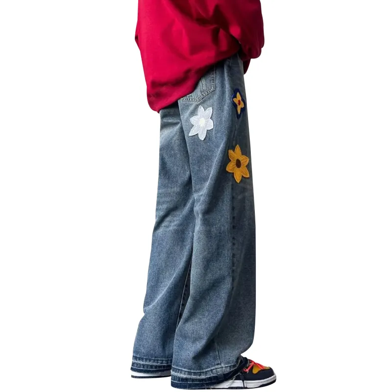 PAINT STAIN Jeans Unisex Blue-1