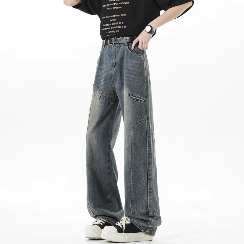 DJ.SPIRIT Jeans Unisex Washed Color-3