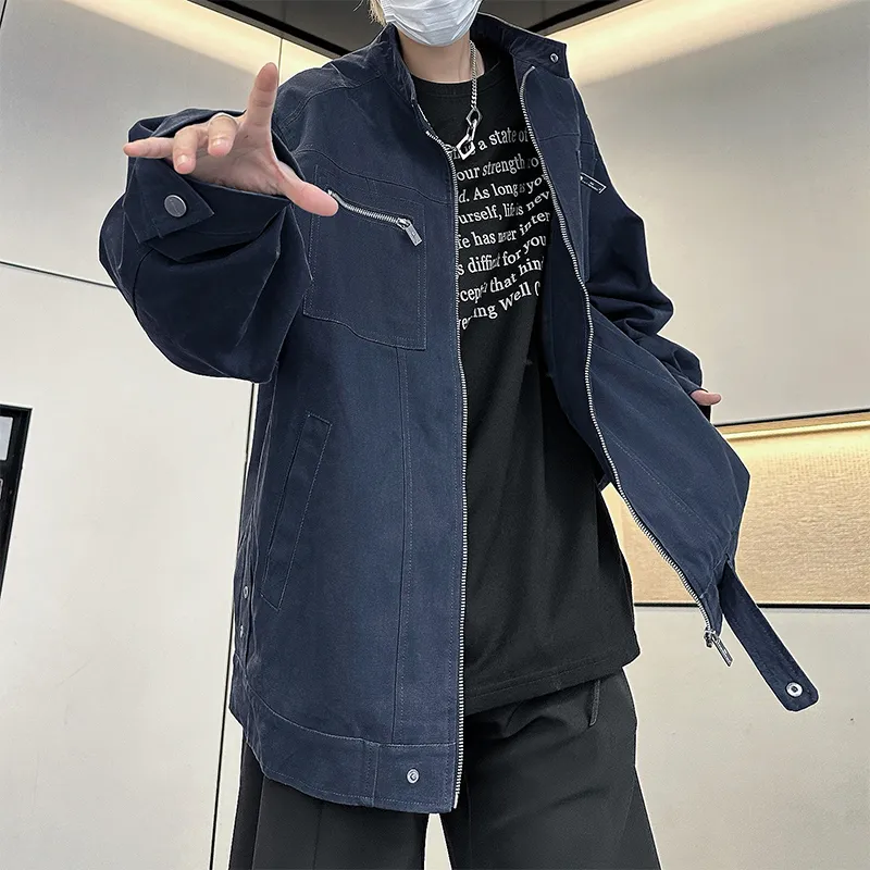 DJ.SPIRIT Jackets Coats Unisex Gray White-10