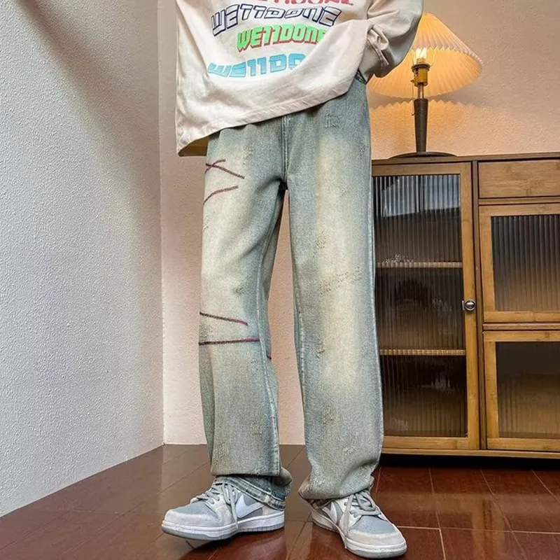 DJ.SPIRIT Jeans Unisex Vintage Blue-4
