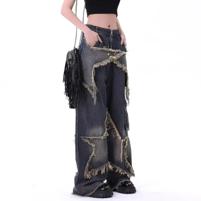 DJ.SPIRIT Jeans Unisex Vintage Blue-3