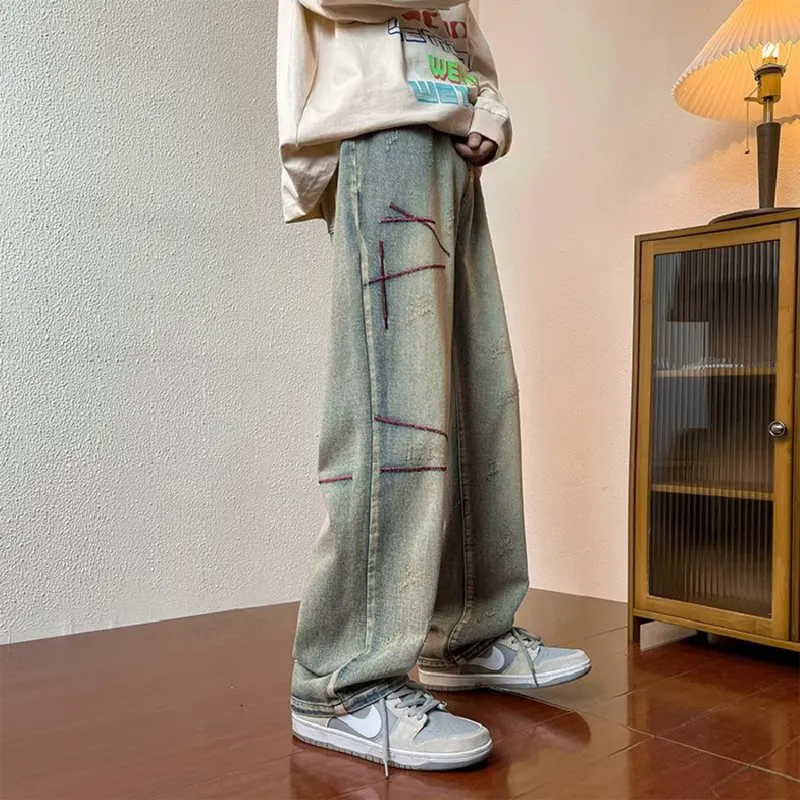 DJ.SPIRIT Jeans Unisex Vintage Blue-1