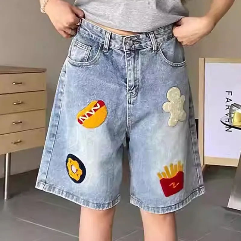 DJ.SPIRIT Denim Shorts Unisex-2