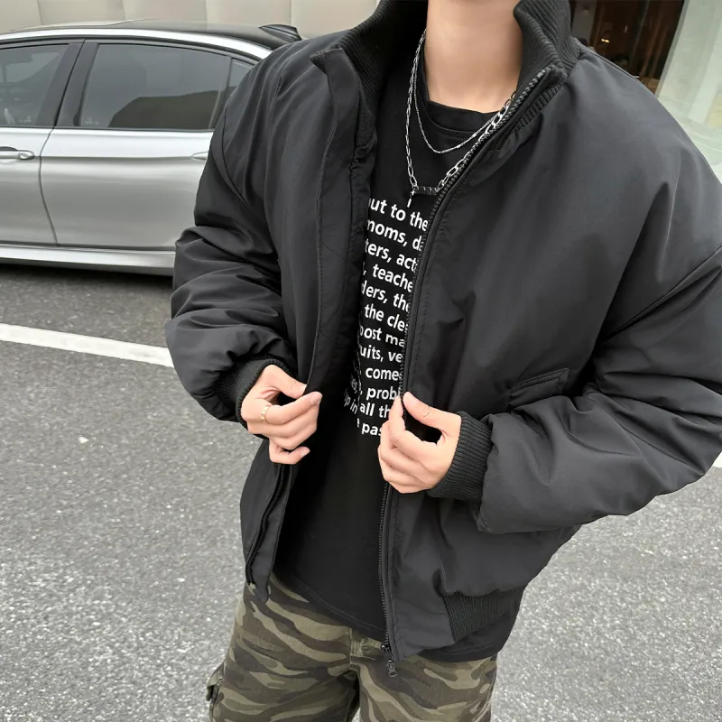 DJ.SPIRIT Puffer Jacket Unisex Black-1