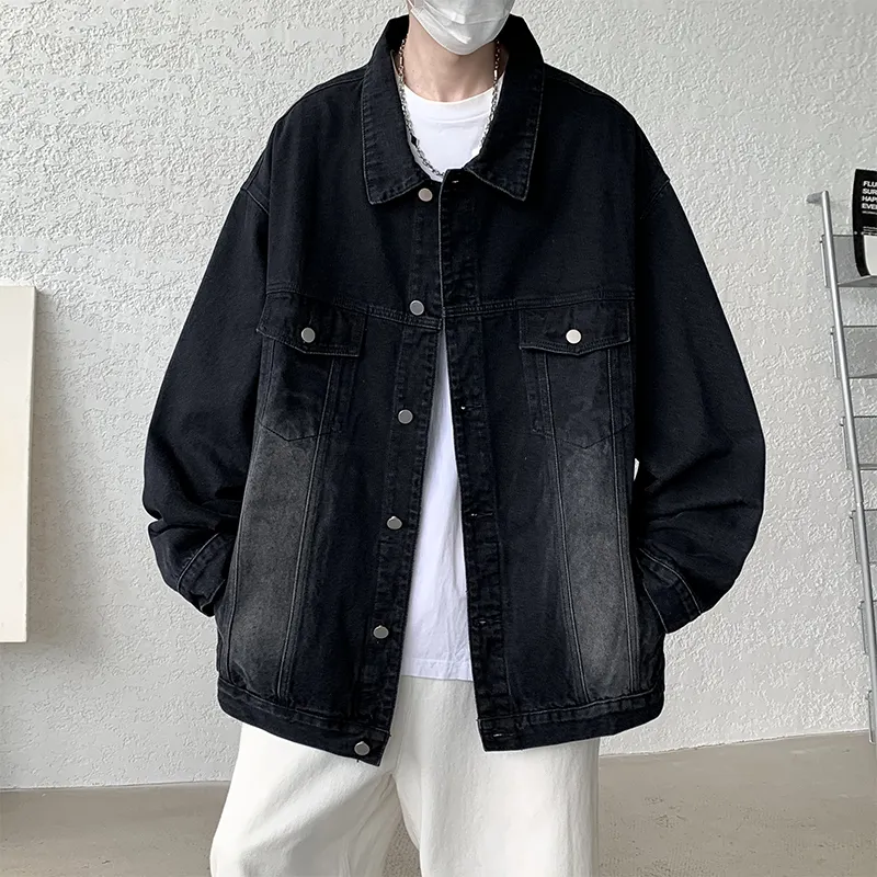 DJ.SPIRIT Denim Jacket Unisex Gradient Pink-14