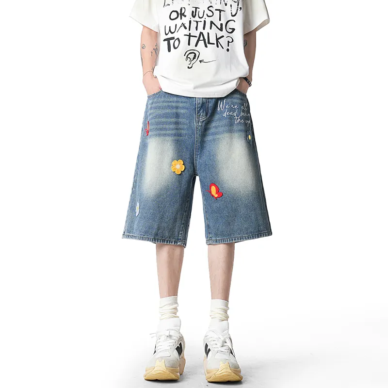 DJ.SPIRIT Denim Shorts Unisex-7
