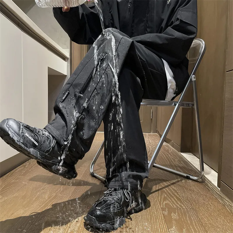 DJ.SPIRIT Casual Pants Unisex Black-5
