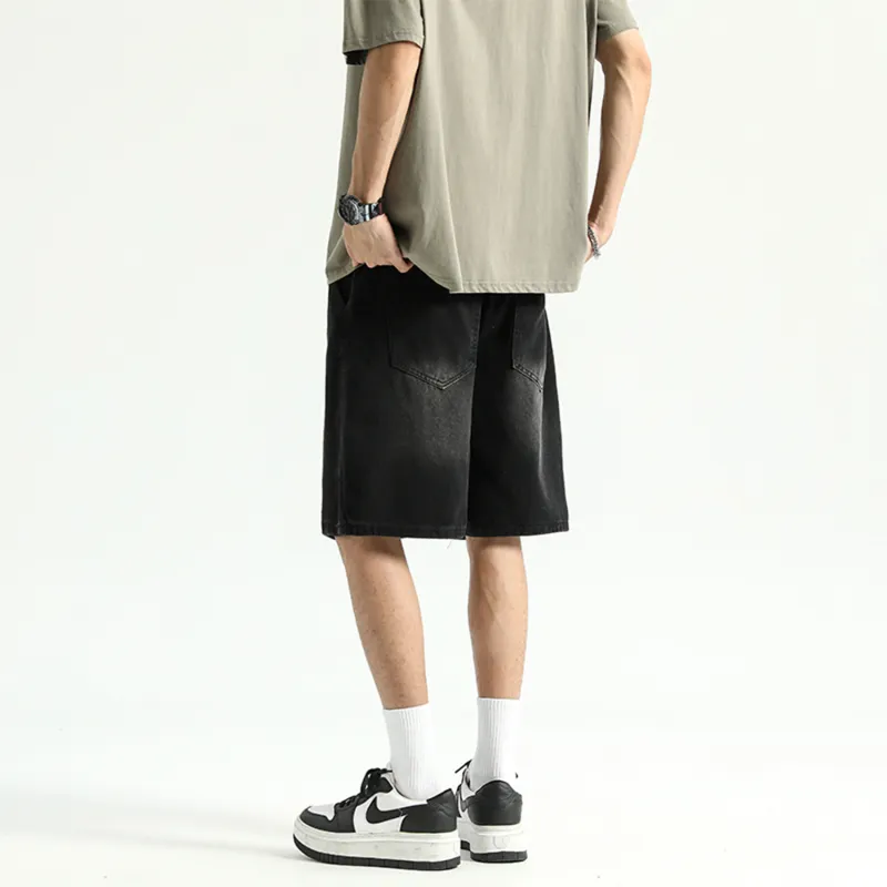 DJ.SPIRIT Denim Shorts Unisex-16