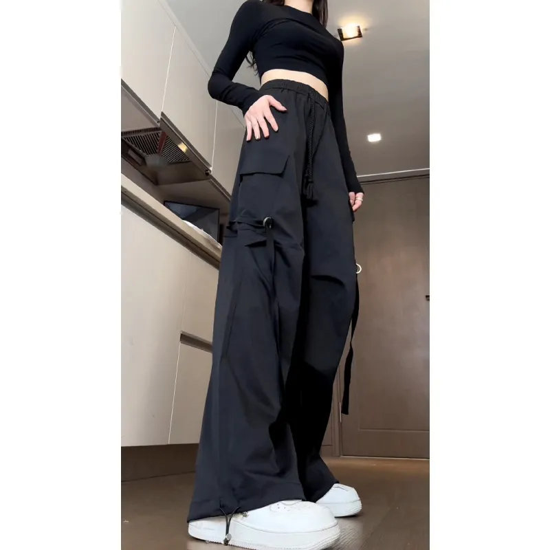 DJ.SPIRIT Casual Pants Unisex Black-3