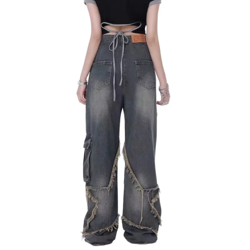 DJ.SPIRIT Jeans Unisex Vintage Blue-2
