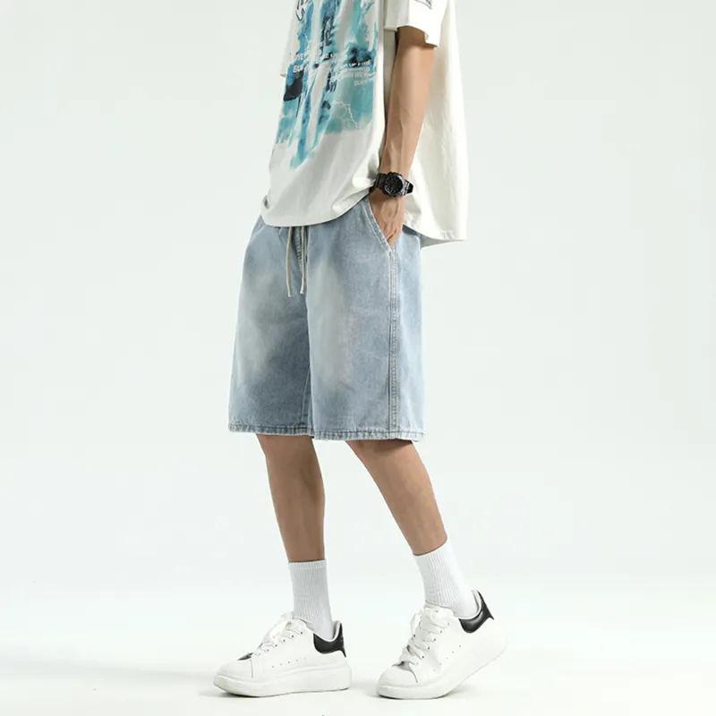DJ.SPIRIT Denim Shorts Unisex-4