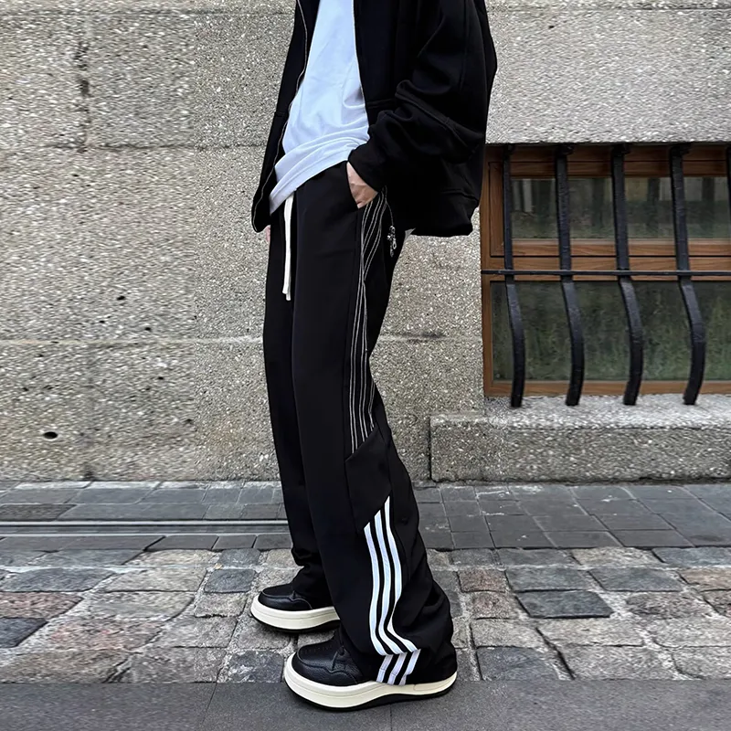 DJ.SPIRIT Casual Pants Unisex Black-2