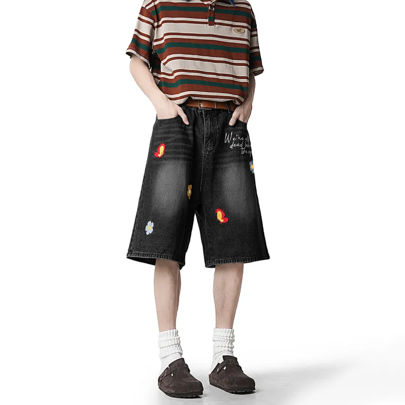 DJ.SPIRIT Denim Shorts Unisex-4